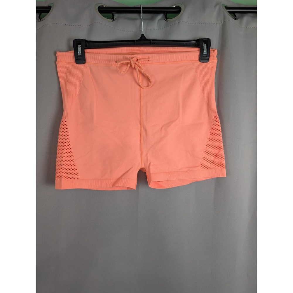 Offline By Aerie Seamless Ribbed Mesh Shorts Womens SZ XL Peach